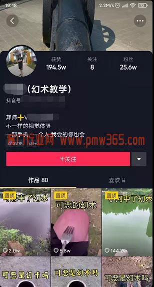 一部手机就能做的抖音项目，百万播放很轻松-偏门行业网