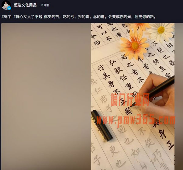 冷门描字帖玩法，操作、变现都简单-偏门行业网