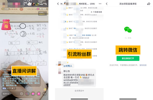 国学知识不出镜的直播项目，日引流200+-偏门行业网