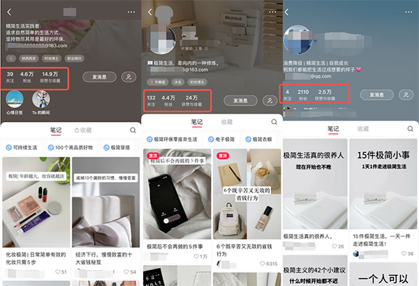 小红书分享极简生活，图文笔记赚钱案例-偏门行业网