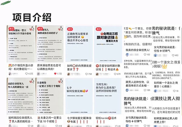 比较火爆的情感变现项目，0成本高回报-偏门行业网